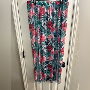 Shein size 4X floral tropical sheer coverup skirt
